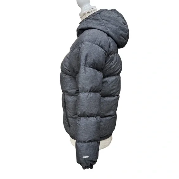 The North Face Kids Charcoal and Black Reversible Puffer Jacket - Picture 4 of 12